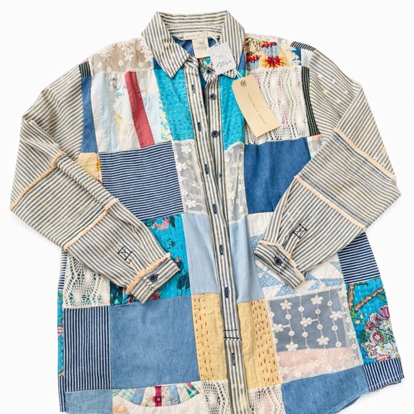 Tricia Fix X Free People Shirt Jacket M/L - Picture 3 of 9